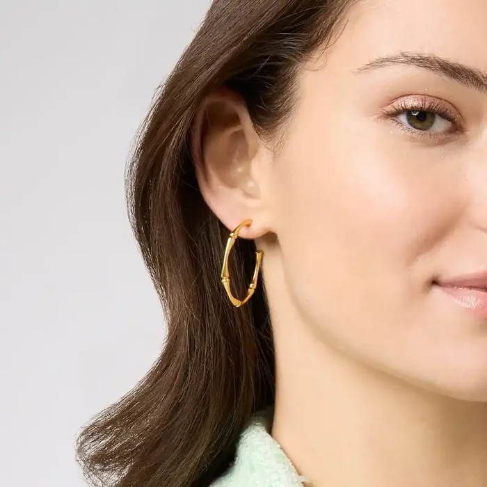 Bamboo Hoop Earring – Medium – Julie Vos