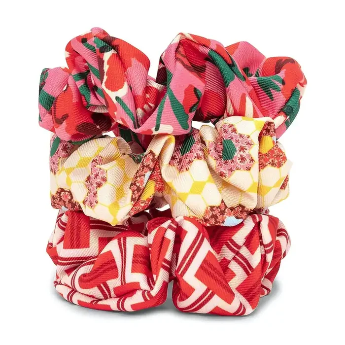 Ban.do Get it Together Scrunchie Set , Assorted 3 Cute Hair Tie Scrunchies