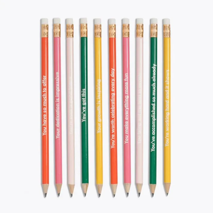 Ban.do Write On Compliments Pencil Set Pre-Sharpened Pencils Set of 10