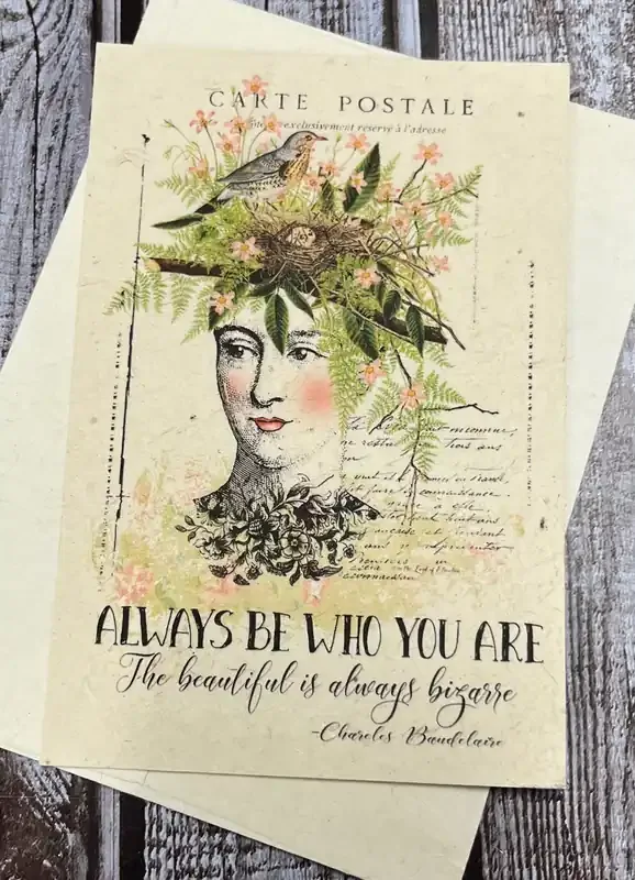 Be Who You Are Plantable Postcard