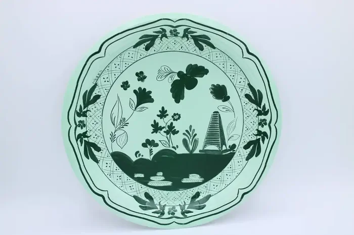 Beachside Pavilion Dinner Plates Pack of 8 – Mint & Forest – Pavilion Paper