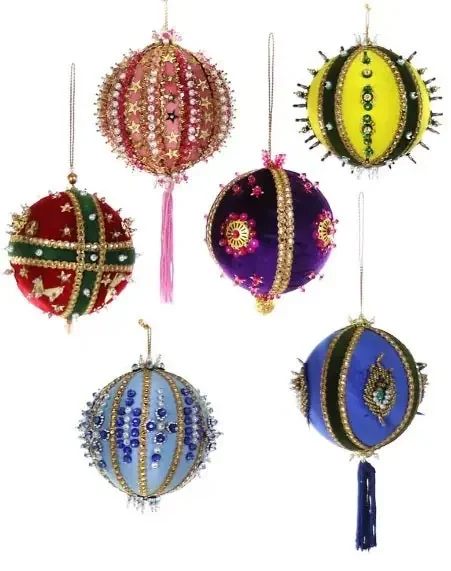 Beaded & Sequined Bauble-Large Ornament – Cody Foster & Co
