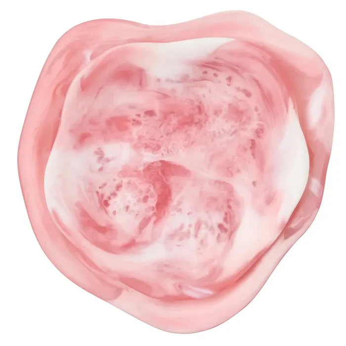 Beatrix Pink Swirled Serving Trays Set of 2