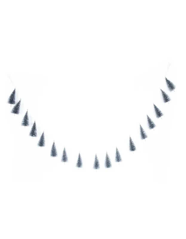 Becki Owens Garland with Decorative Frosted Christmas Tree