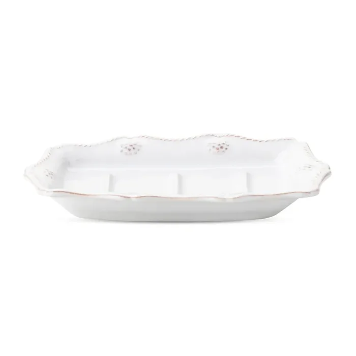 *Berry & Thread Soap Dish – Whitewash – Juliska
