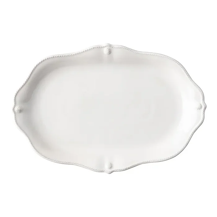 Berry & Thread Whitewash 16″ Platter – By Juliska