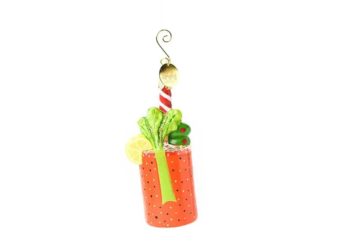 Bloody Mary Shaped Ornament- Happy Everything