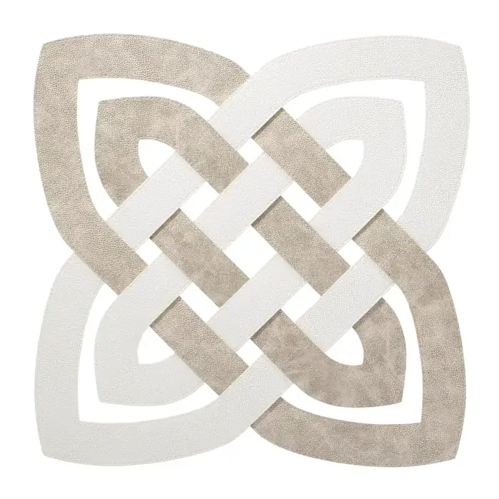 Bodrum Archer Vinyl Placemats (Pearl/Oyster) Set of 4