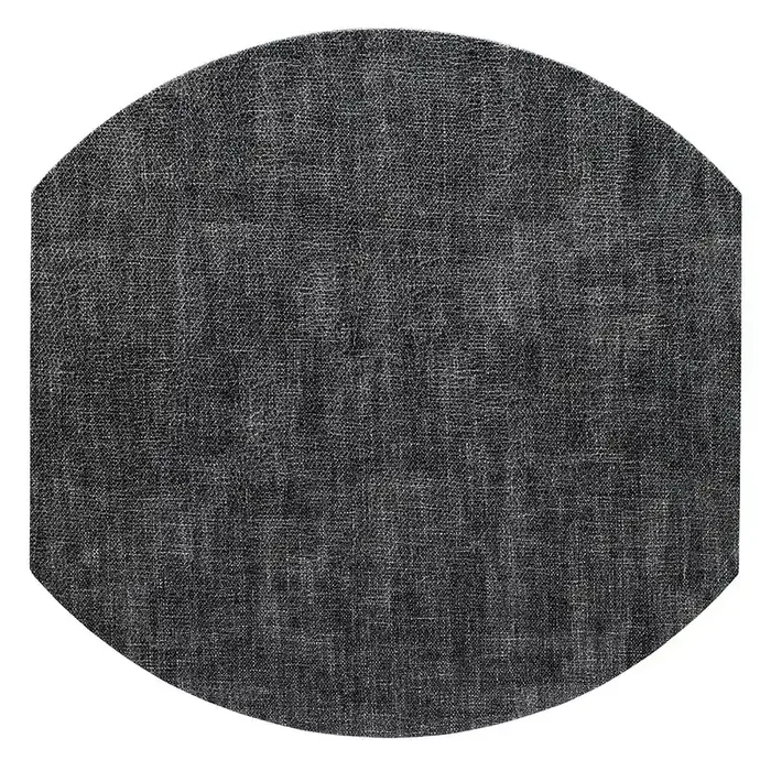 Bodrum Luster Vinyl Elliptical Placemats (Smoke) Set of 4