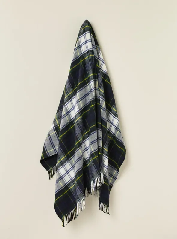 Bronte by Moon Dress Gordon Tartan Merino Wool Throw