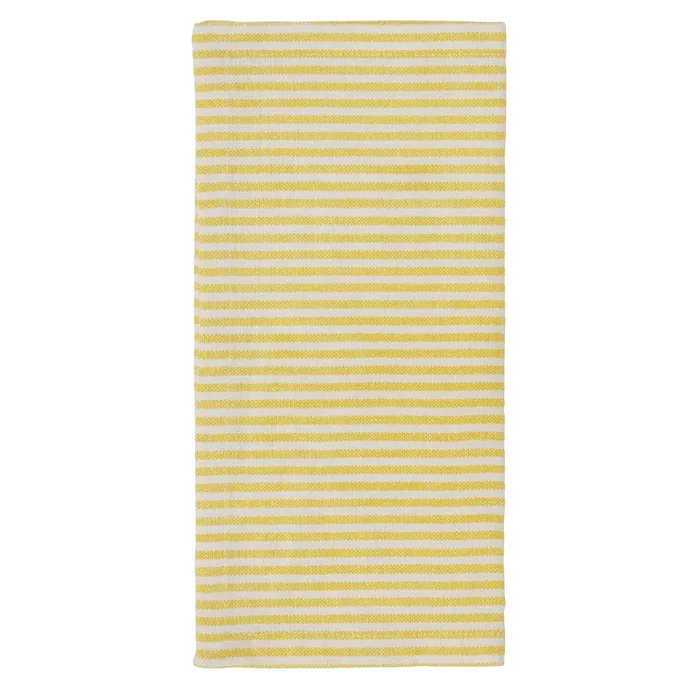 Brooks Yellow Stripe Cotton Napkins Set/4