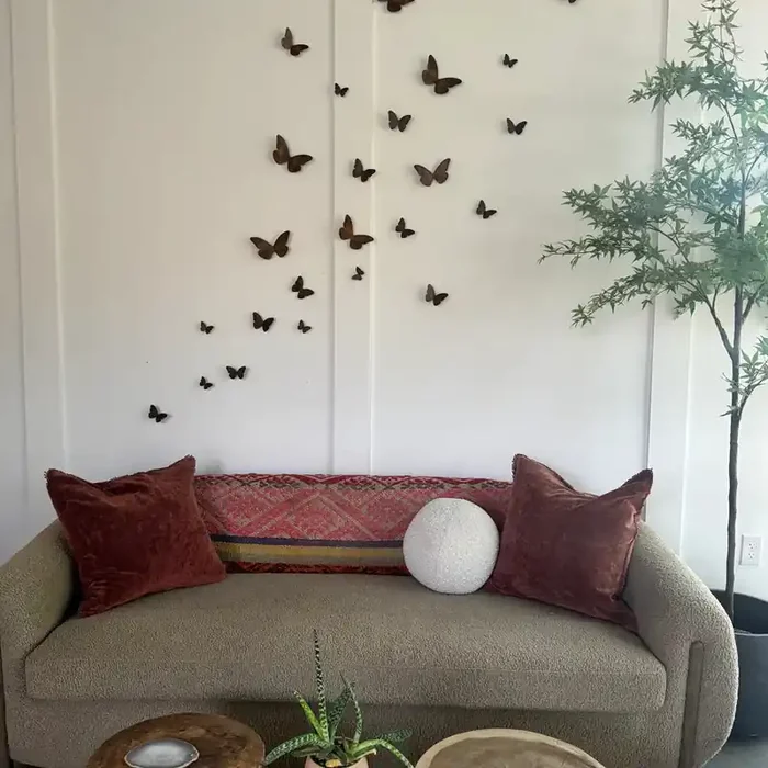 Brown Butterfly Wall Art, 3 sizes