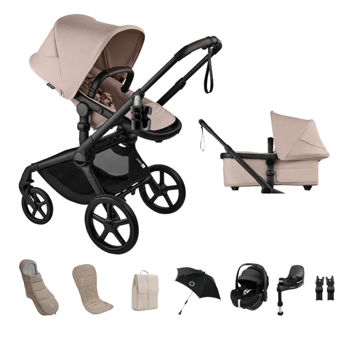 Bugaboo Fox 5 RENEW Pushchair Pebble 360 Pro2 Bundle | Desert Taupe