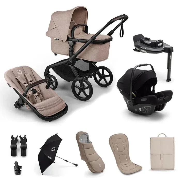 Bugaboo Fox 5 Renew Ultimate Newborn Bundle in Desert Taupe