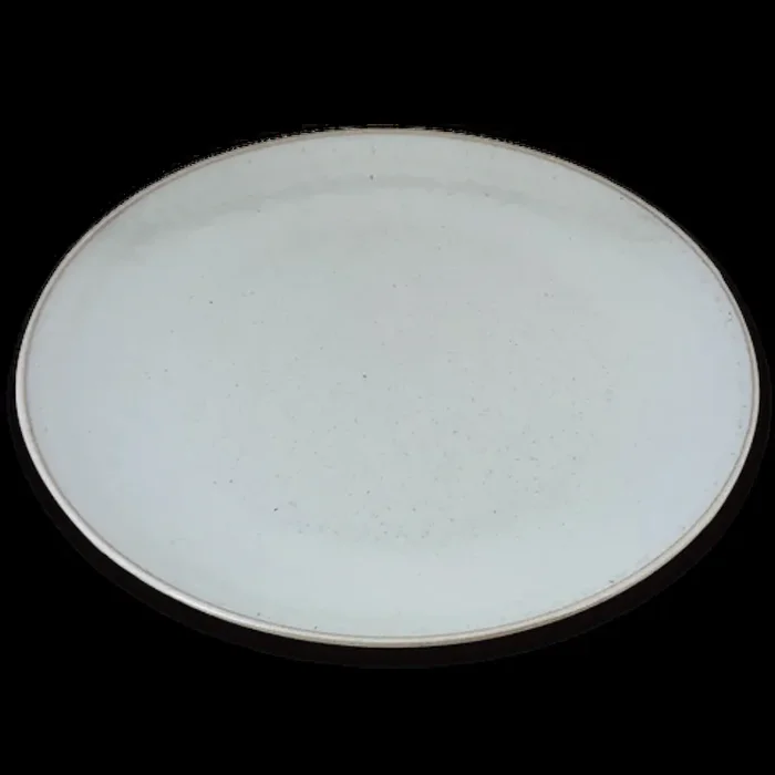 Carmel Ceramica Rhapsody Fog Round Serving Platter