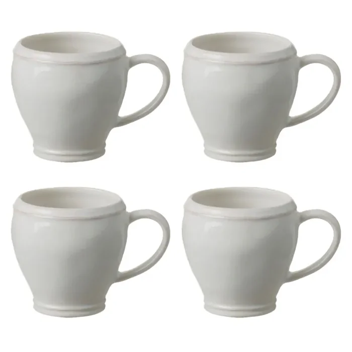 Casafina Fontana White Mug, Set of 4