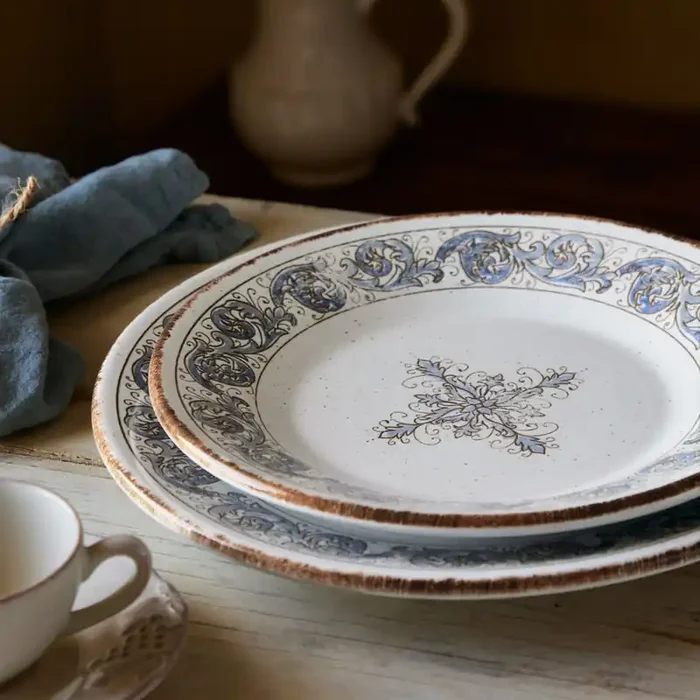 Casafina Sardegna Fine Stoneware Dinnerware (White/Blue)