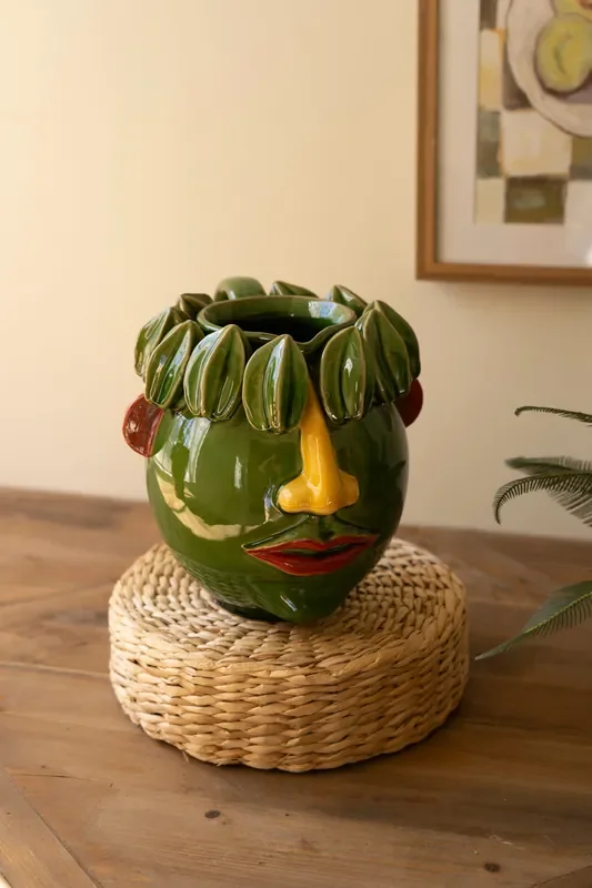 Ceramic Produce Head Planter / Starfruit