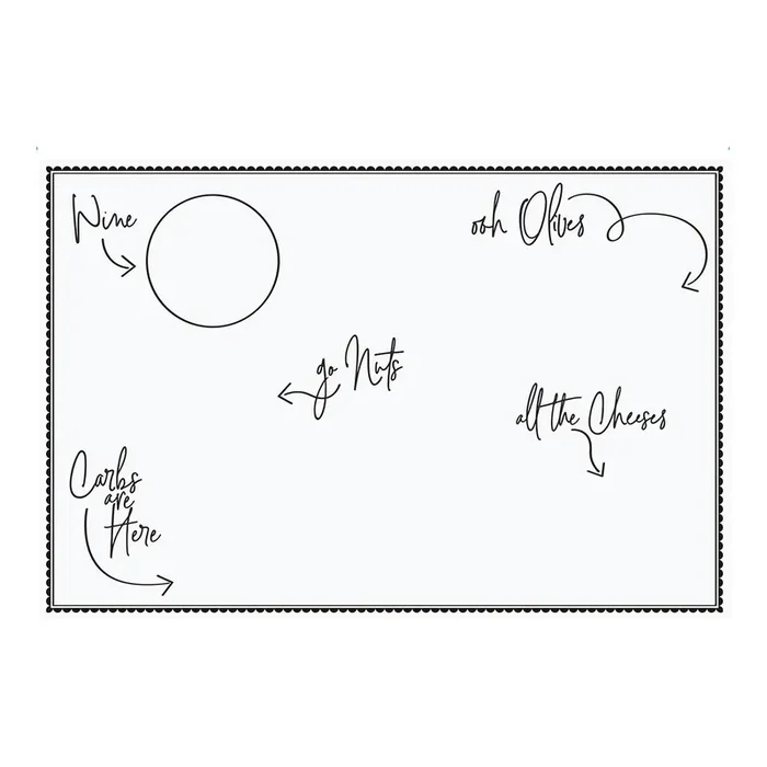 Charcuterie Paper Cheese Board 50″ x 18″