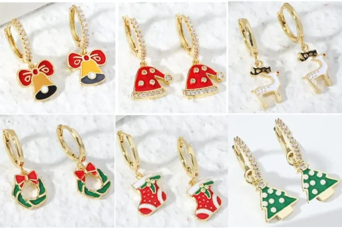 Charming Christmas Drop Earrings Extravaganza
