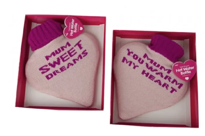 Cherished Mother’s Heart 1 Litre Hot Water Bottle