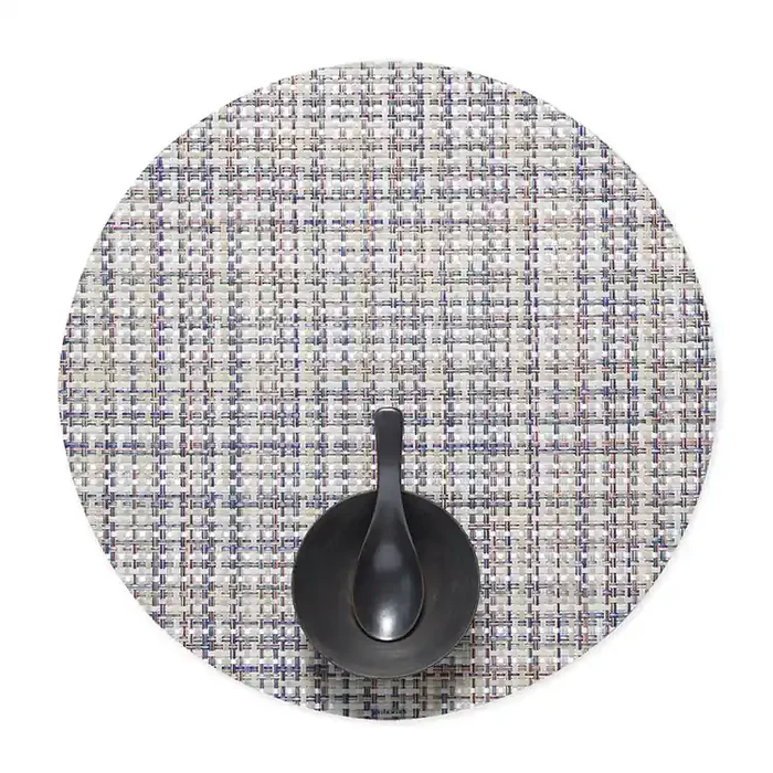 Chilewich Basketweave Round Place Mats Set/4 (Bon Bon)