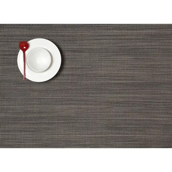 Chilewich Mini Basketweave Rectangle Place Mats Set/4 (Light Grey)