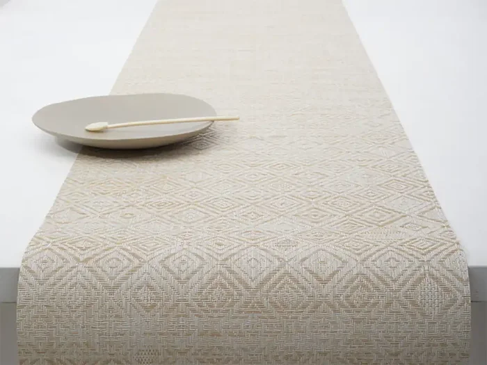 Chilewich Mosaic Table Runner (Almond)