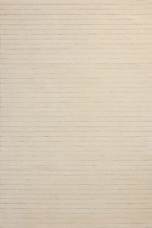 Chris Loves Julia x Loloi Henry Ivory / Dove Accent Rug (HEY-01)