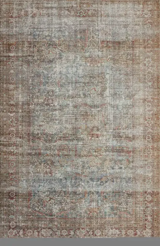 Chris Loves Julia x Loloi Jules Lagoon / Brick Accent Rug (JUL-05)