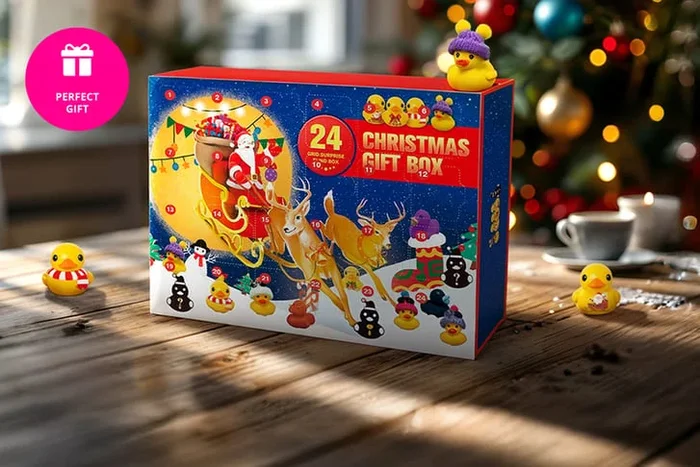 Christmas Rubber Duck Toy Advent Calendar – Four Charming Styles!