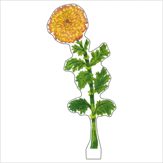 Chrysanthemum – Small Acrylic Single Flower
