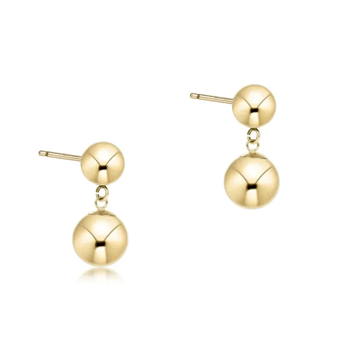 Classic 10mm Ball Drop Stud – Gold