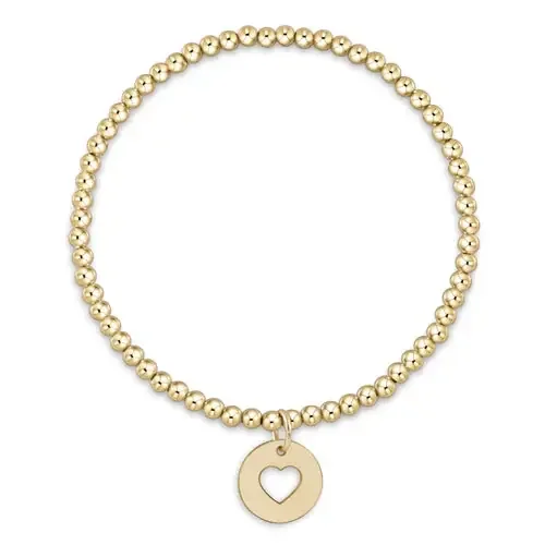 Classic Gold 3mm Bead Bracelet – Love Gold Disc