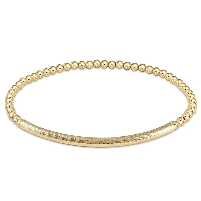 Classic Gold 3mm Bliss Bar Bracelet – enewton