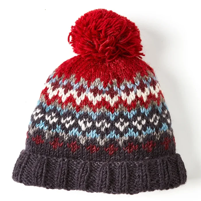 Clifden Bobble Beanie – Red