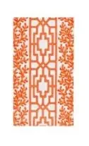 Coral And Trellis Coral Guest Towel – Caspari