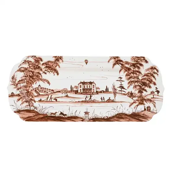 Country Estate Harvest Sepia 15″ Hostess Tray