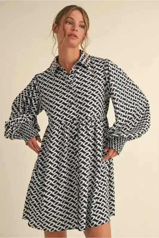 Countryside Chic Baby Doll Dress • Black