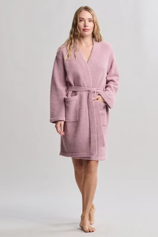 CozyChic® Solid Robe – Teaberry – Small/Medium – Barefoot Dreams