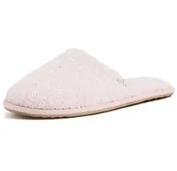 CozyChic® Unisex Slipper – Heathered Dusty Rose/White – Medium – Barefoot Dreams