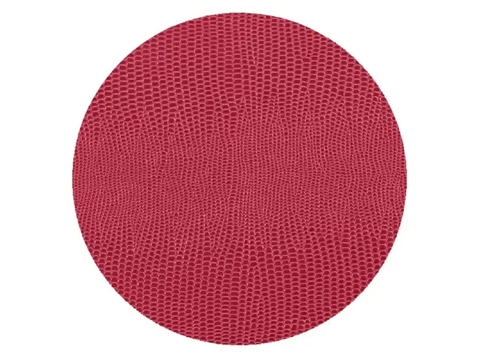Cranberry Lizard Round Felt Coaster – Caspari