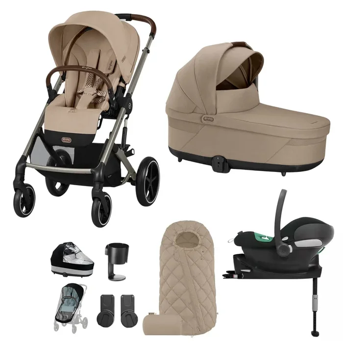 Cybex Balios S Lux Comfort Bundle in Taupe/Almond Beige