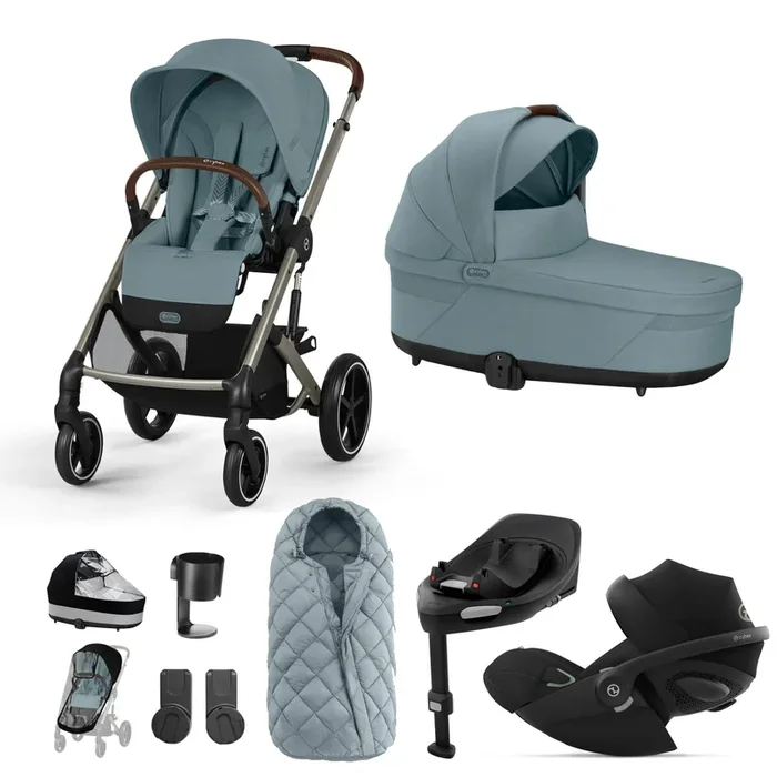 Cybex Balios S Lux Luxury Bundle in Taupe/Stormy Blue