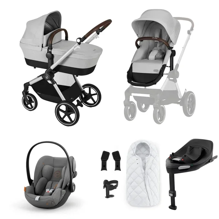 Cybex Eos Lux Luxury 9 Piece Bundle in Lava Grey