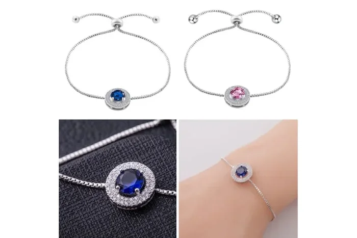 Dazzling Glistening Round Crystal Bracelet