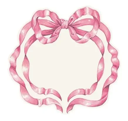 Die – Cut Pink Bow Placemat – Hester & Cook