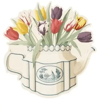 Die-Cut Placemat Tulip Teapot