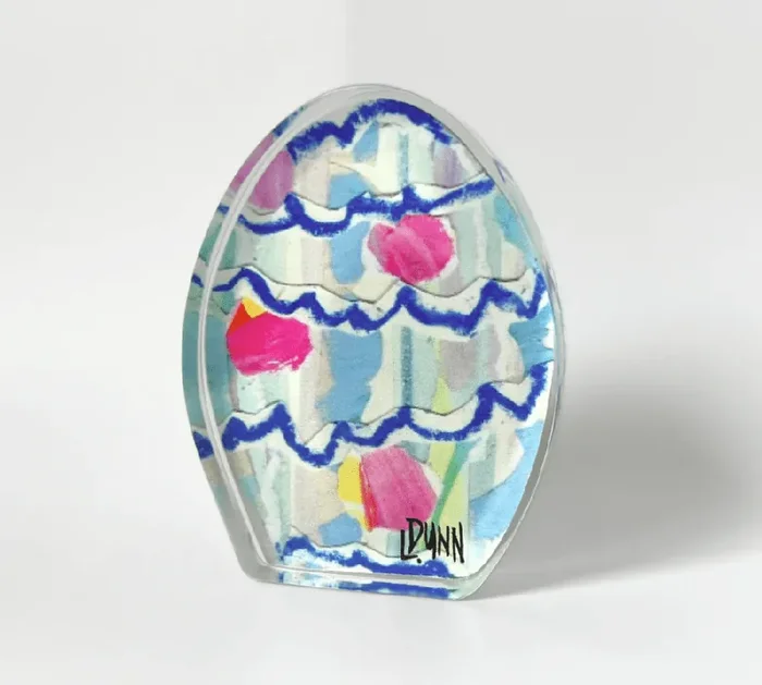 Dots and Scallops Bitty Acrylic Easter Egg – Lauren Dunn