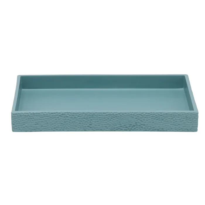 Dover Engraved Resin Small Tray (Teal Blue)